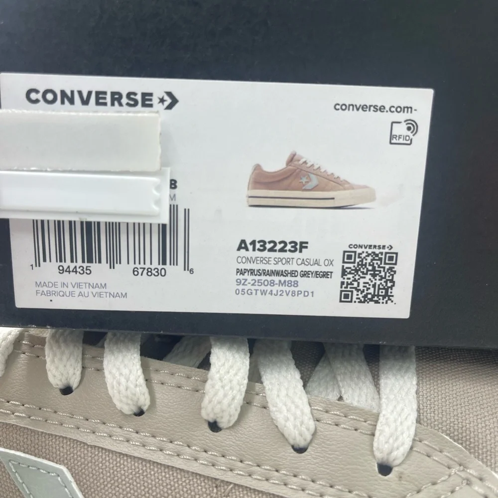 CONVERSE Men's A13223F
SPORT CASUAL OX PAPYRUS/RAINWASHED GREY/EGRET Sneakers - Picture 16 of 16